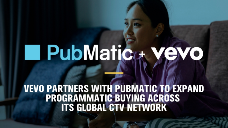 Vevo schließt Partnerschaft mit PubMatic, um den programmatischen Einkauf über sein globales CTV-Netzwerk auszubauen