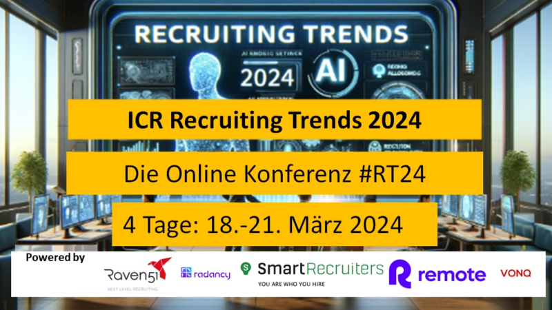Die Zukunft des Recruitings  –  Recruiting Trends 2024 Konferenz Online #RT24