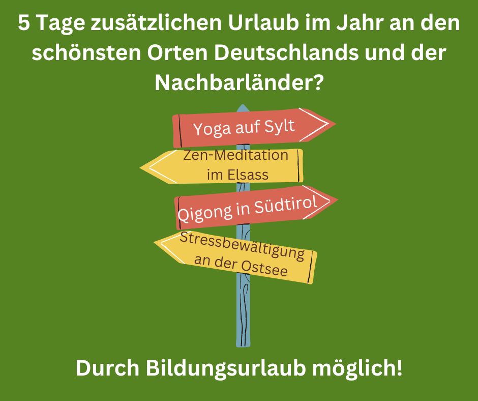 5 zusätzliche Urlaubstage im Jahr zur Weiterbildung