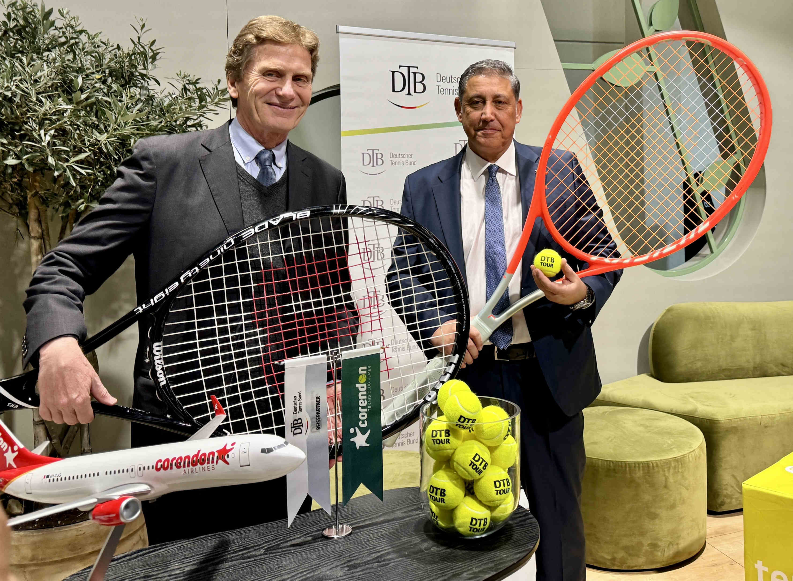 Corendon Tourism Group und Deutscher Tennis Bund werden Partner