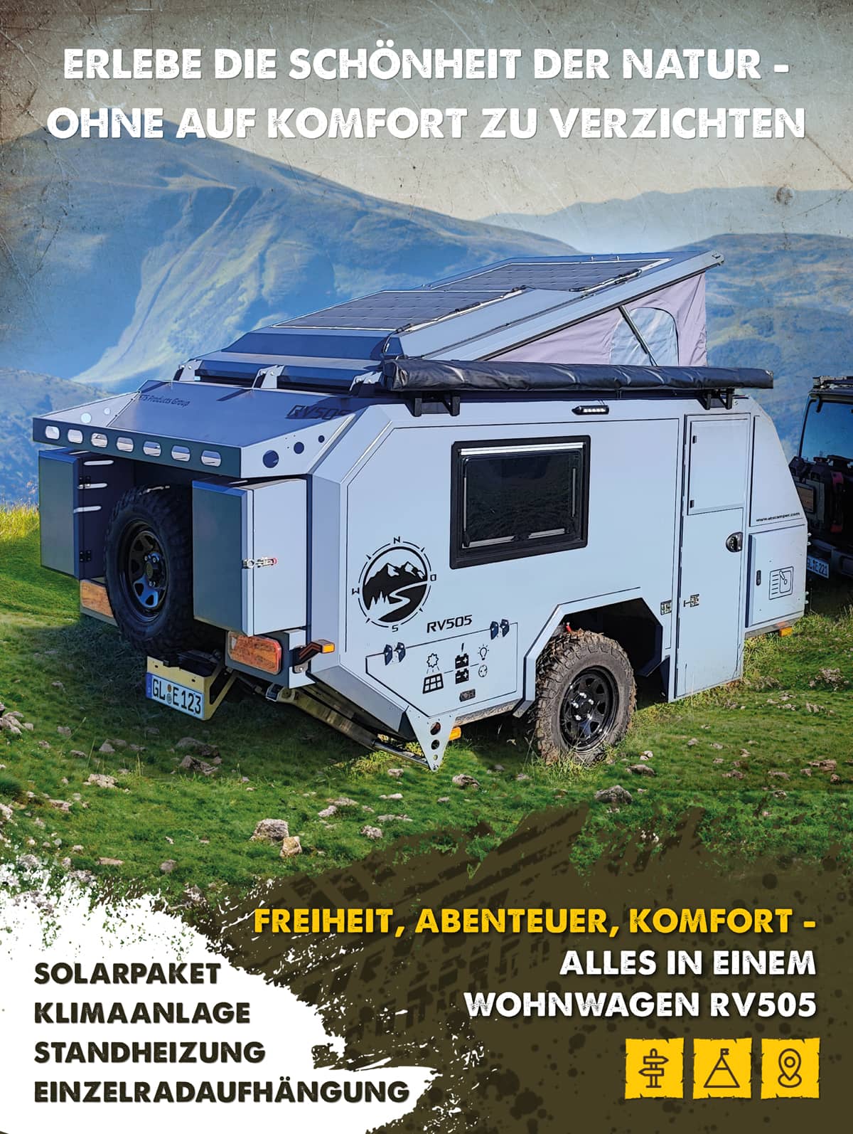 ETS Off-Road-Camper-Trailer auf Off-Road-Messe 2024!