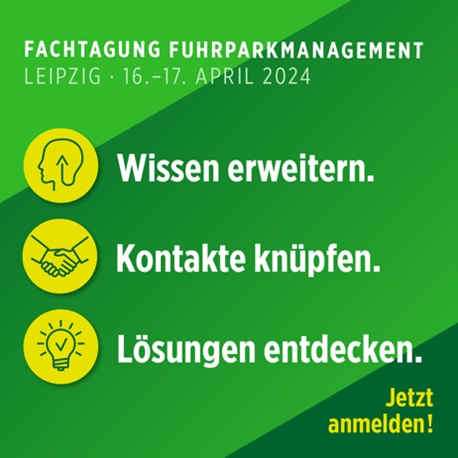 Veranstaltungstipp: Fachtagung Fuhrparkmanagement 2024