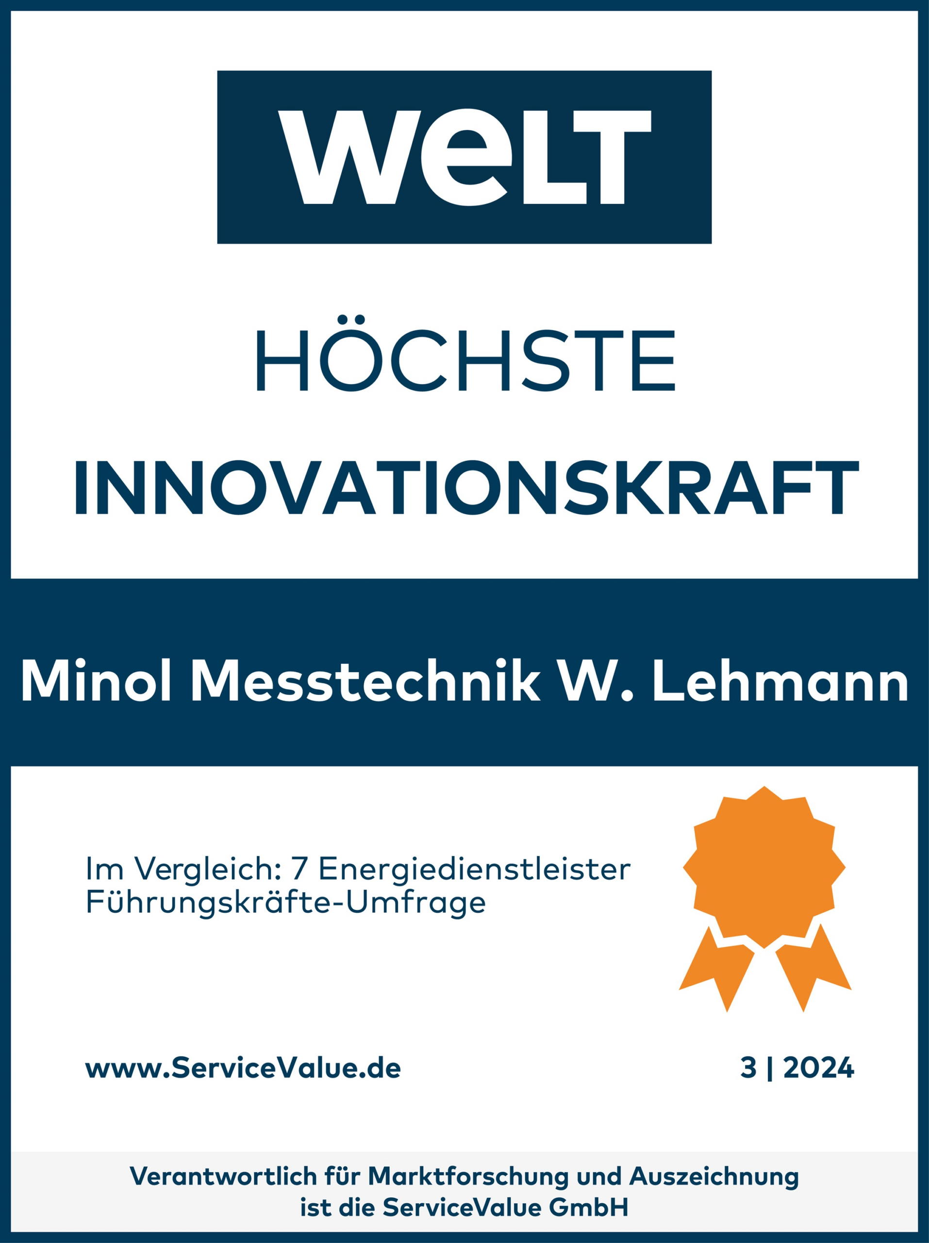 Minol zum vierten Mal in Folge innovativster Energiedienstleister