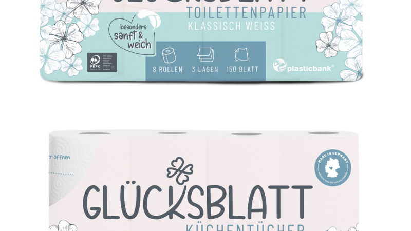 Glücksblatt: Erfolgreicher Marktstart der neuen Hygienepapier-Marke
