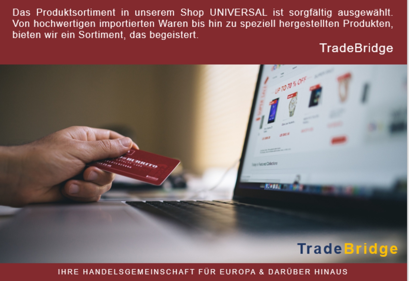 Starten Sie durch mit dem neuartigen TradeBridge-Shop