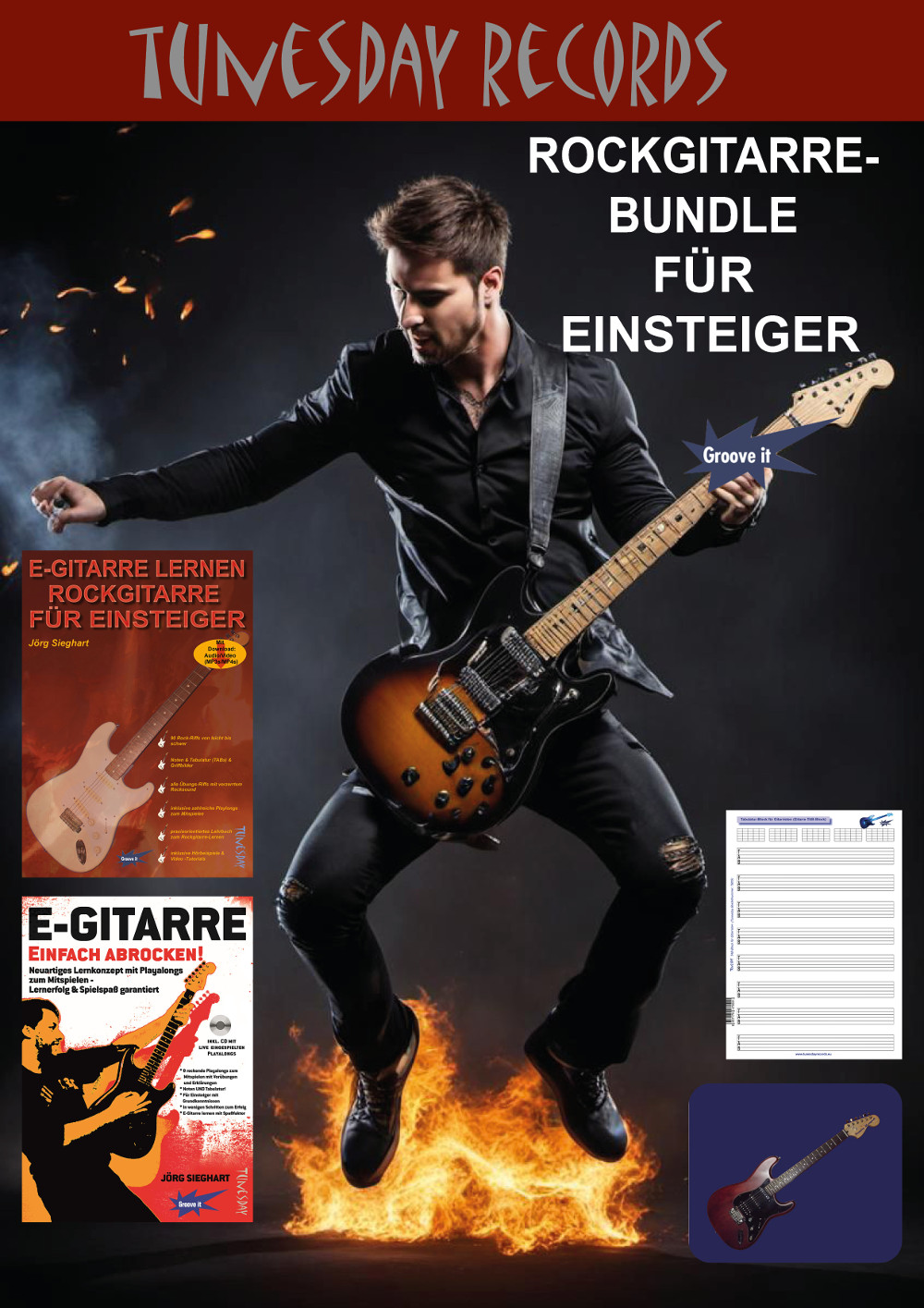 Rockgitarre lernen für Einsteiger / Anfänger