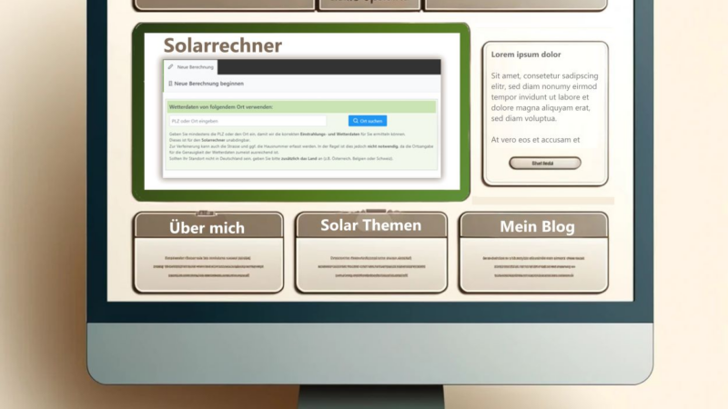 PV-Berechnung.de stellt kostenfreien Solarrechner für Webseiten zur Verfügung
