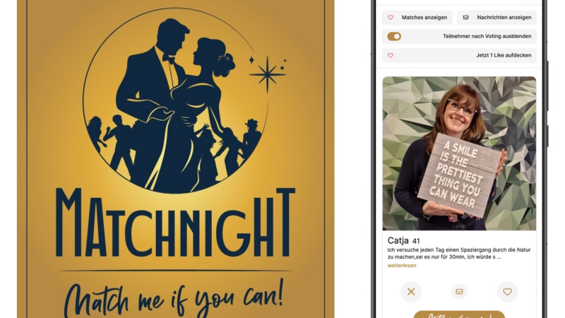 Tanz in den Mai: „Match me if you can“ Singleparty – Offline trifft Online per Partyapp