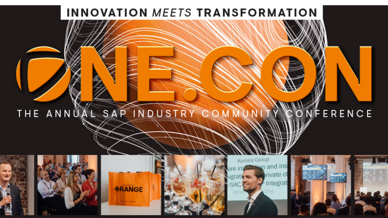 ONE.CON 2024: Die Zukunftslösungen der SAP Industry Community