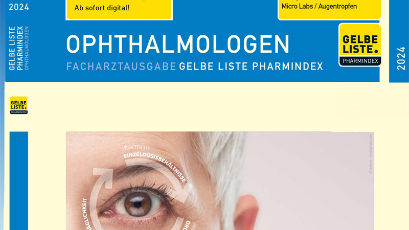 Gelbe Liste „Ophthalmologen“: Letzte Ausgabe erschienen. Ab sofort stehen Arzneimittelinformationen online bereit