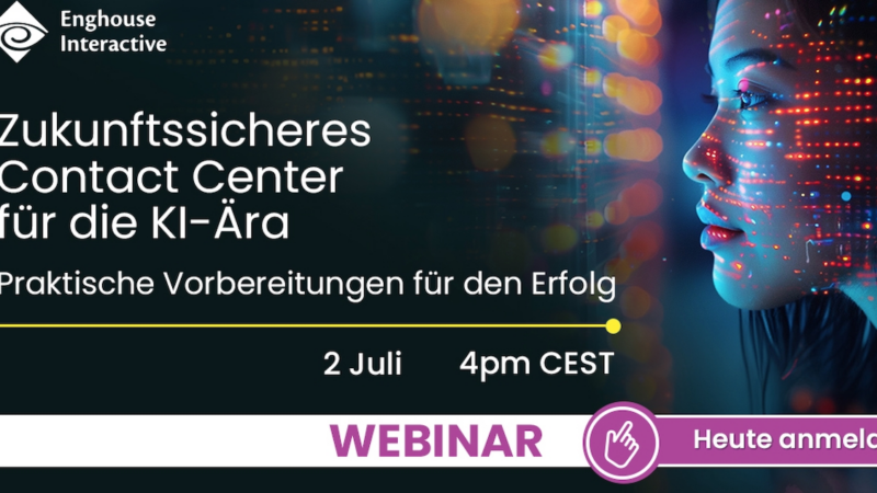 Webinar: Contact Center auf dem Weg in Richtung KI