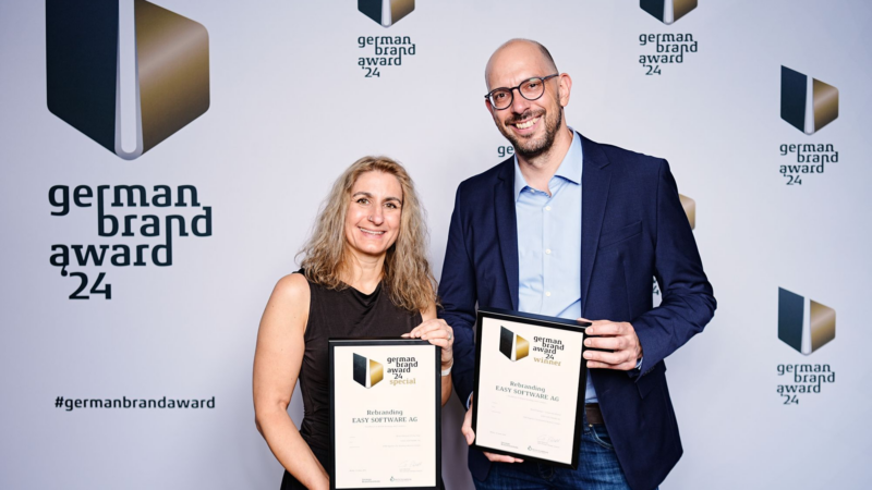 easy software erhält drei renommierte Awards für innovatives Rebranding