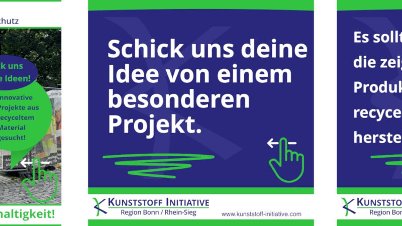 Aus alt mach neu – Kunststoff-Initiative sucht Beispiele innovativer Ideen für eine nachhaltige Zukunft