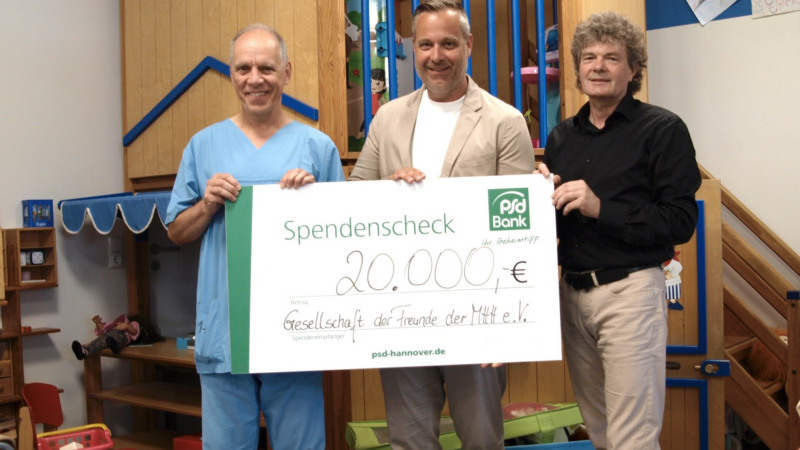 PSD HerzFahrt 2024 erzielt 20.000 Euro für die Kinderkardiologie der MHH