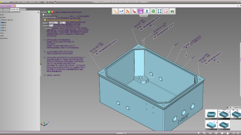 3D-Bemaßungen per Product Manufaturing Information (PMI)
