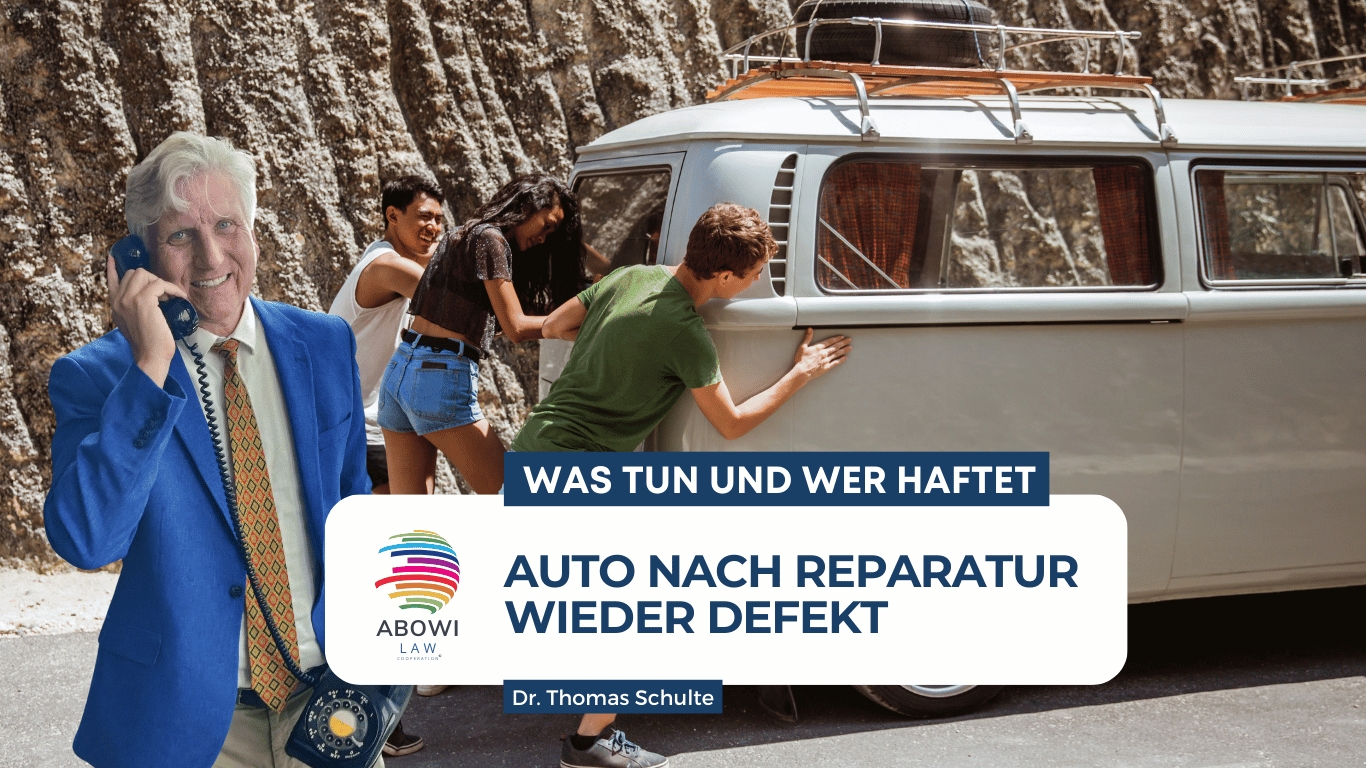 Auto nach Reparatur wieder defekt: Was tun und wer haftet?