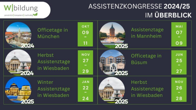 Officetage 2024 – Assistenzkongress der Wbildung Akademie in München