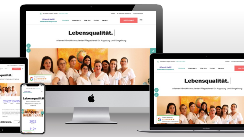 Alfamed Augsburg: Neue Website und erweiterte Leistungen