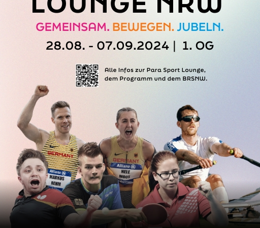 BRSNW eröffnet am 28.08.2024 die Para Sport Lounge NRW in Düsseldorf