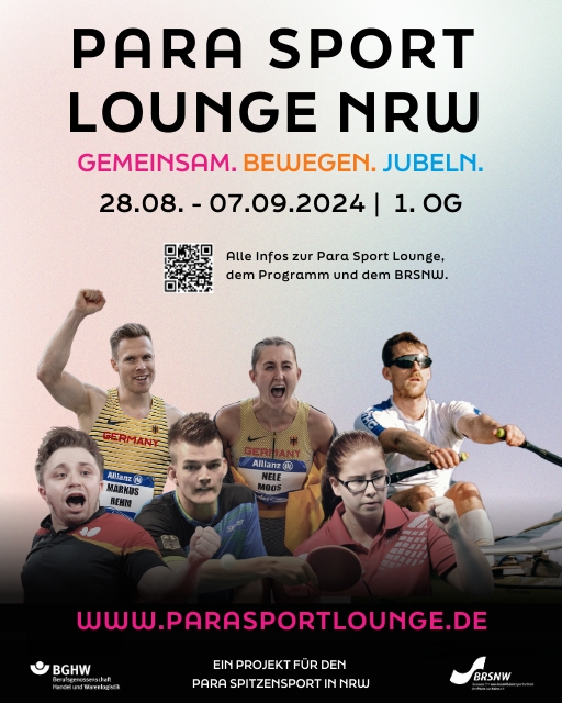 BRSNW eröffnet am 28.08.2024 die Para Sport Lounge NRW in Düsseldorf