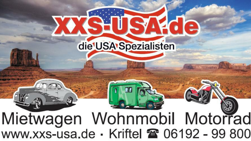 XXS-USA.de attraktive Frühbucher für Mietwagen  USA  2025