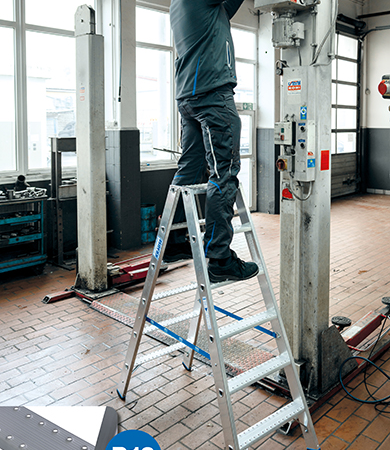 Steigtechnik mit besonderer Rutschhemmung