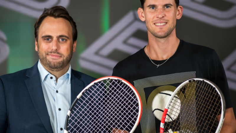 Tennisstar Dominic Thiem wird Markenbotschafter von Bitpanda