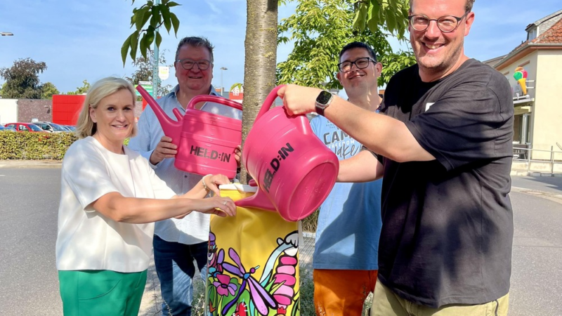 Street-Art-Baumbewässerungssäcke sorgen für mehr Nachhaltigkeit und Kunst auf  den Straßen Weezes