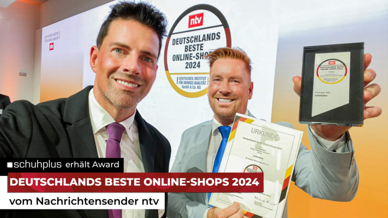 schuhplus erhält ntv-Award „Deutschlands Beste Online-Shops 2024“