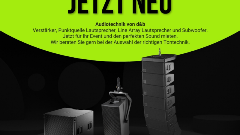 Jetzt neu bei Eventservice Bülow – das XSL Soundsystem von d&b audiotechnik