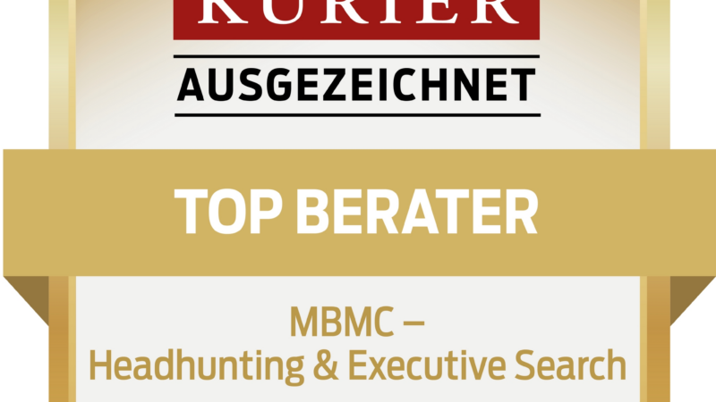 MBMC Headhunting & Executive Search als „Top Berater 2024“ ausgezeichnet