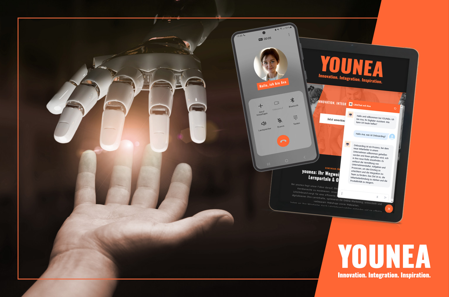 YOUNEA: Beratungsservice durch die Conversational AI AVA