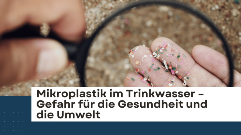 Wasserfilter als Lösung? Mikroplastik im Trinkwasser – Gefahr für die Gesundheit und die Umwelt?