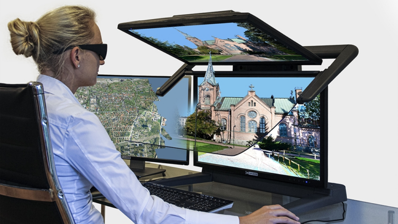 Terrasolid kartiert die Welt in 3D – 3D PluraView Monitore visualisieren in Stereo