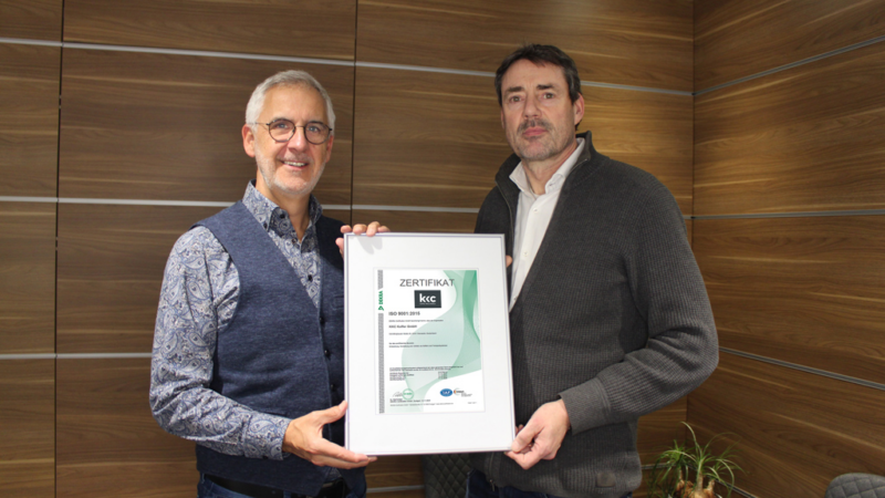 KKC Koffer GmbH ist erneut ISO 9001:2015 zertifiziert