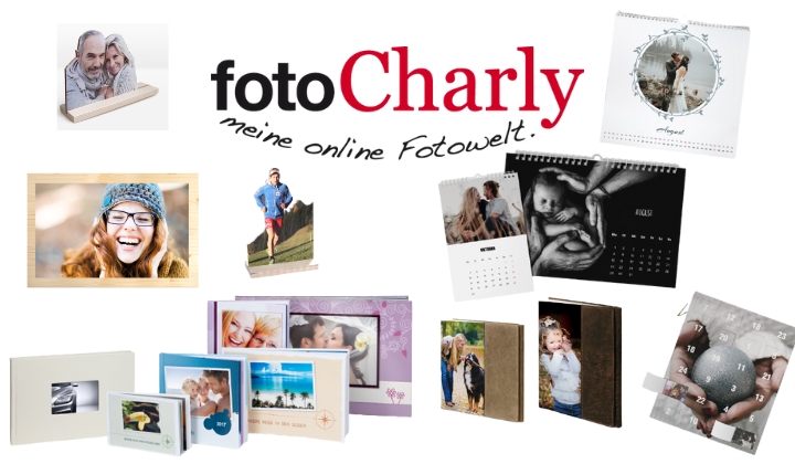 Fotobücher, Fotokalender & Fotogeschenke bei fotoCharly