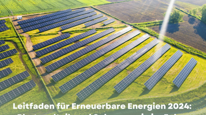 Leitfaden für erneuerbare Energien 2024: Photovoltaik und Solarenergie im Fokus