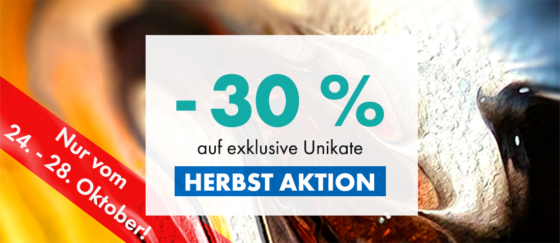 Exklusive Herbstaktion bei der Galerie Inspire Art – 30% Rabatt auf ausgewählte Unikate