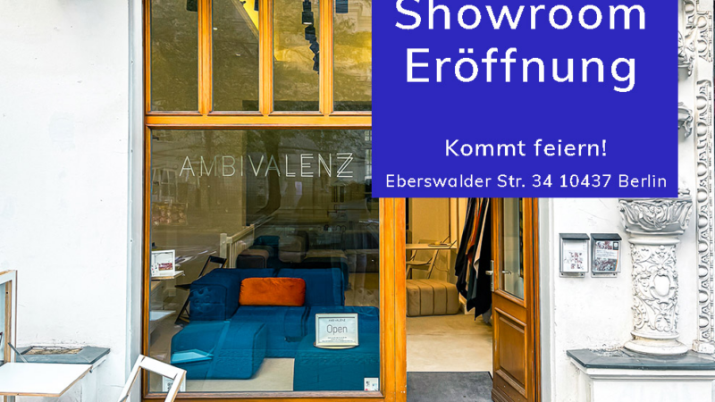 Einladung: Eröffnung des neuen Showrooms von AMBIVALENZ