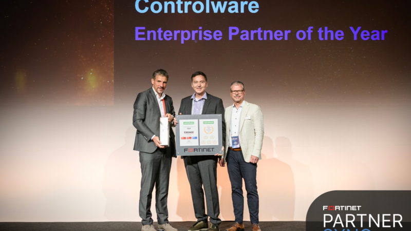 Controlware ist „Enterprise Partner of the Year“ von Fortinet