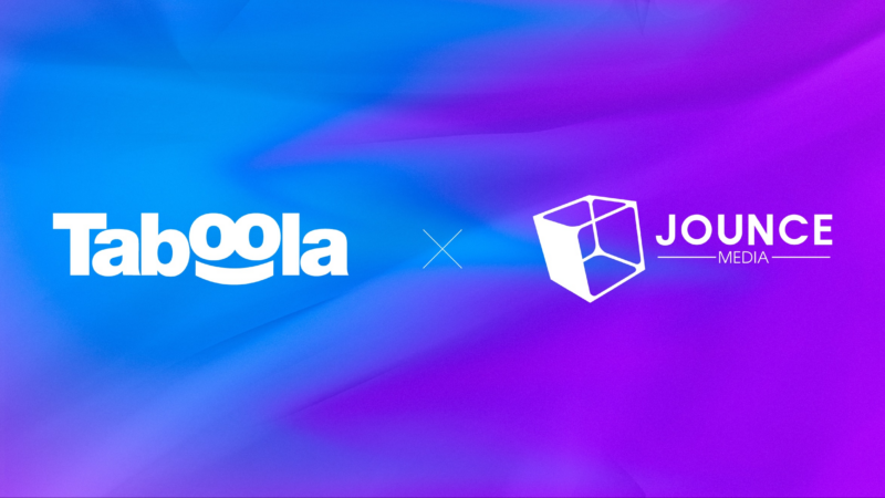 Taboola geht Partnerschaft mit Jounce Media ein