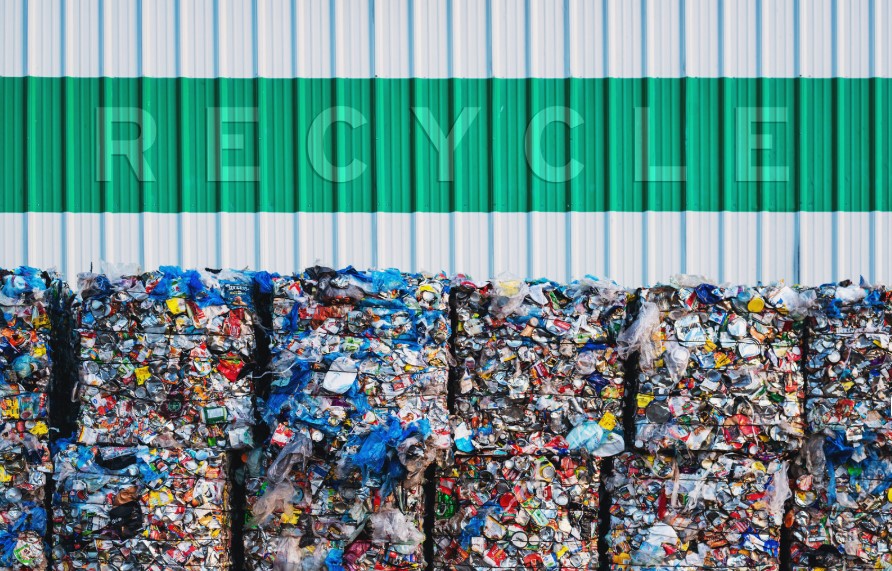 Die Herstellung von Recyclingmaterial