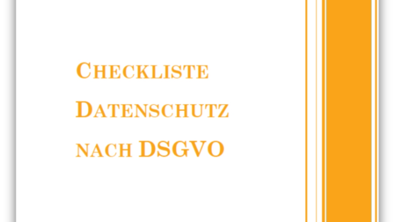 ZERTURIO Checkliste Datenschutz nach DSGVO verfügbar