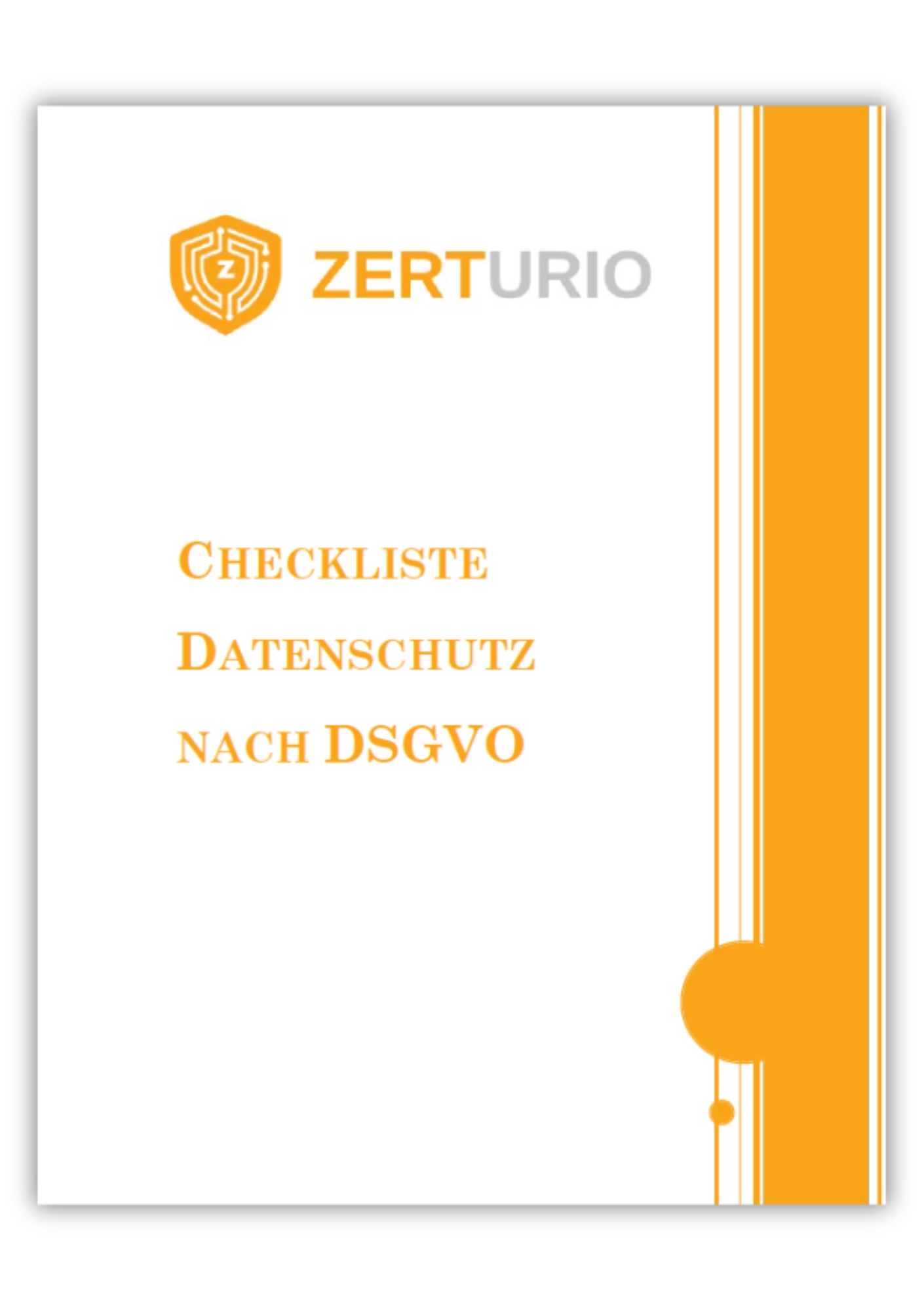 ZERTURIO Checkliste Datenschutz nach DSGVO verfügbar