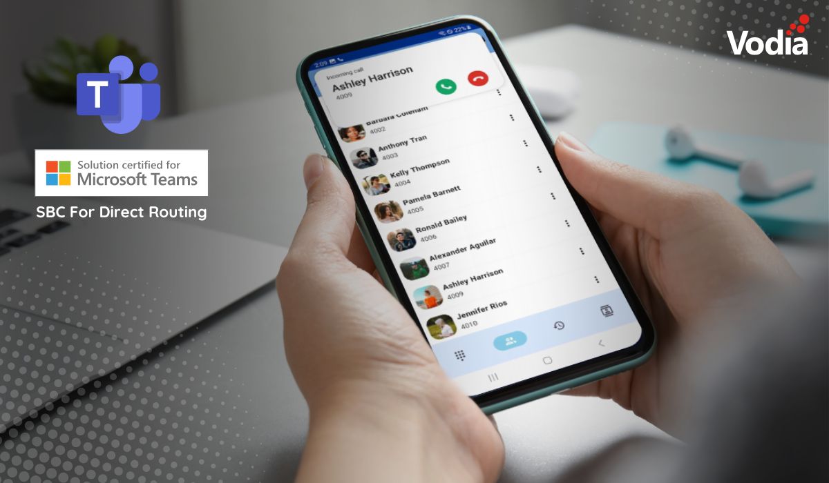 Die Vodia PBX ist jetzt für Microsoft Teams zertifiziert