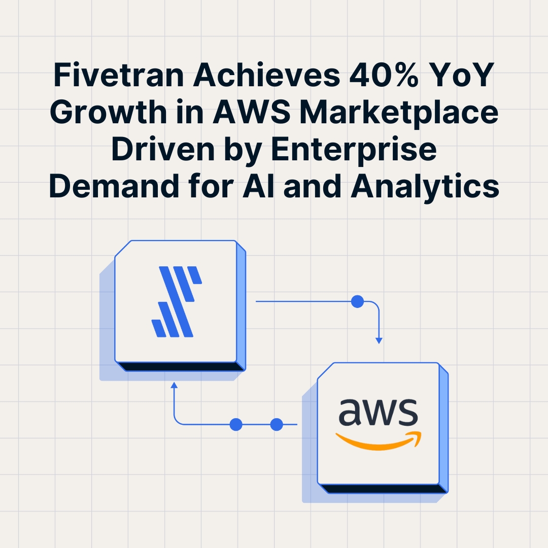 40 Prozent jährliches Wachstum im Amazon Web Services Marketplace: Fivetran profitiert von starker Nachfrage nach KI und Analytics