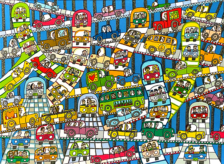 James Rizzi – Die bunte Welt des Pop Art – bei Galerie Inspire Art