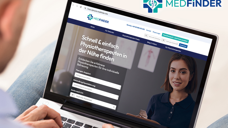 MedFinder Physio – Die neue Online-Plattform, die Physiotherapeuten und Patienten verbindet