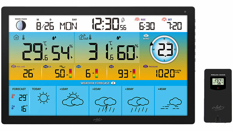 infactory Jumbo-Funk-Wetterstation FWS-910