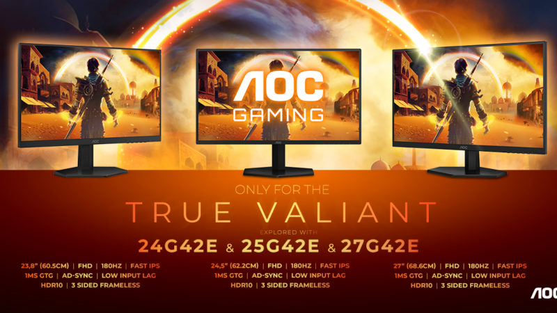 Preiswerte Monitorserie AOC GAMING G42 kommt mit hohen Bildwiederholraten